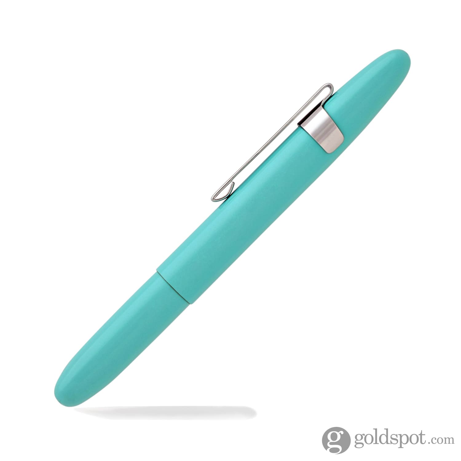 Fisher Space Pen Bullet Ballpoint Pen - Chrome Clip, Tahitian Blue Ink - Compact & Reliable Writing Tool for Travel, Office & Outdoor Adventures