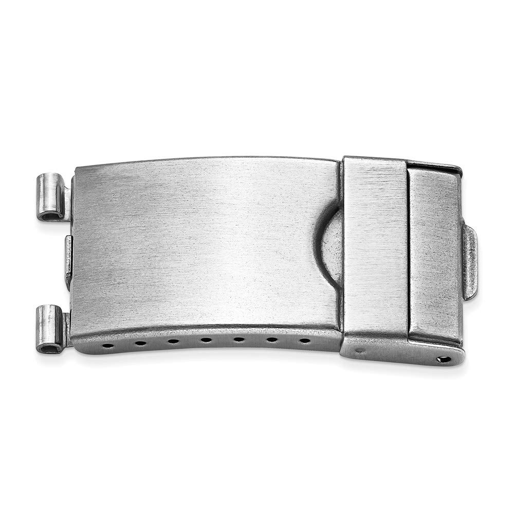 10mm Tri-fold Stainless Steel Deployment Clasp with Tube & Pins - Secure Watch Band Replacement for Men & Women - Perfect for Rolex, Omega & Luxury Watches
