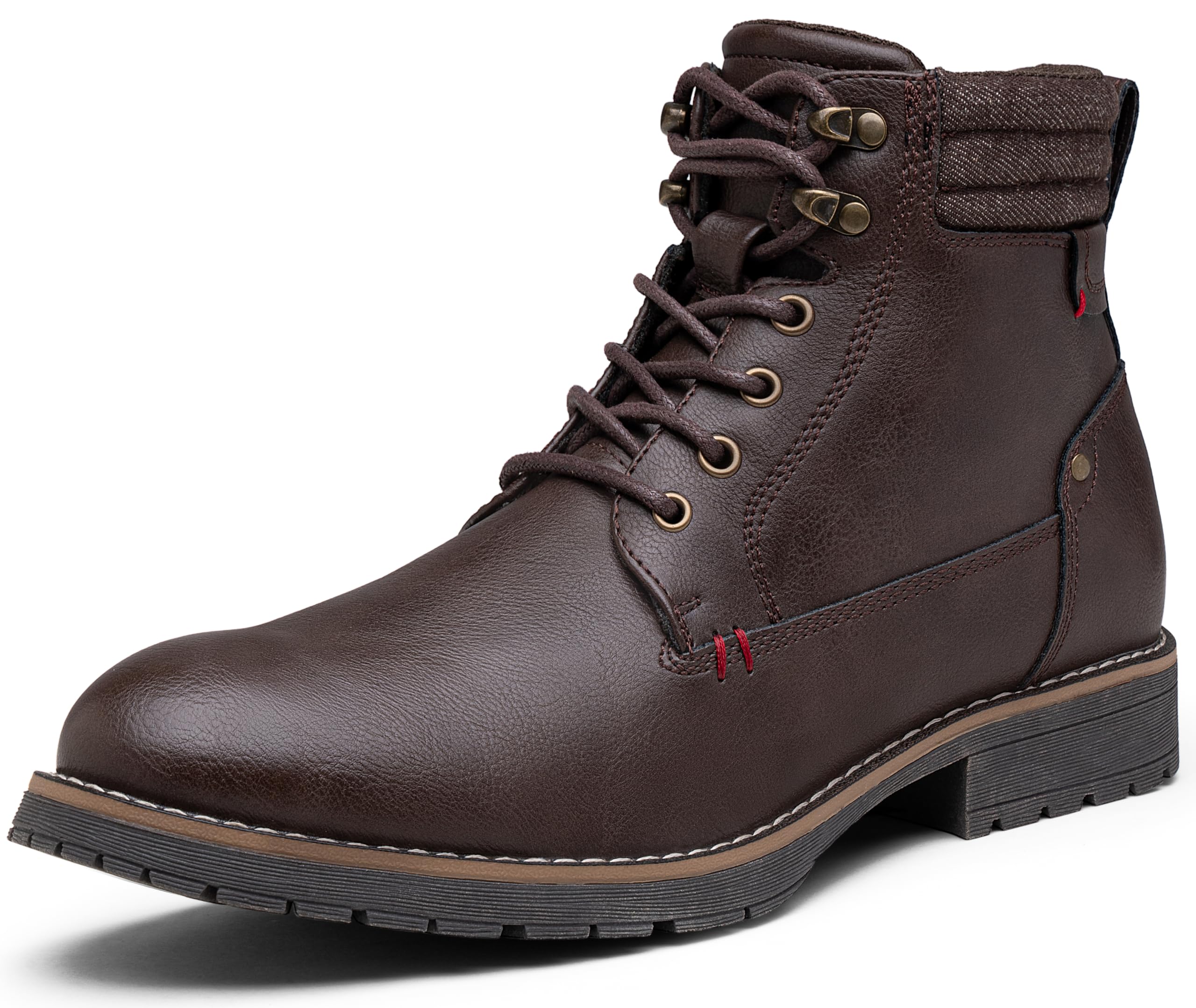 Vostey Men's Motorcycle Boots - Combat & Casual Dress Boots for Riding, Work & Outdoor Activities | Durable Leather Biker Boots for Men