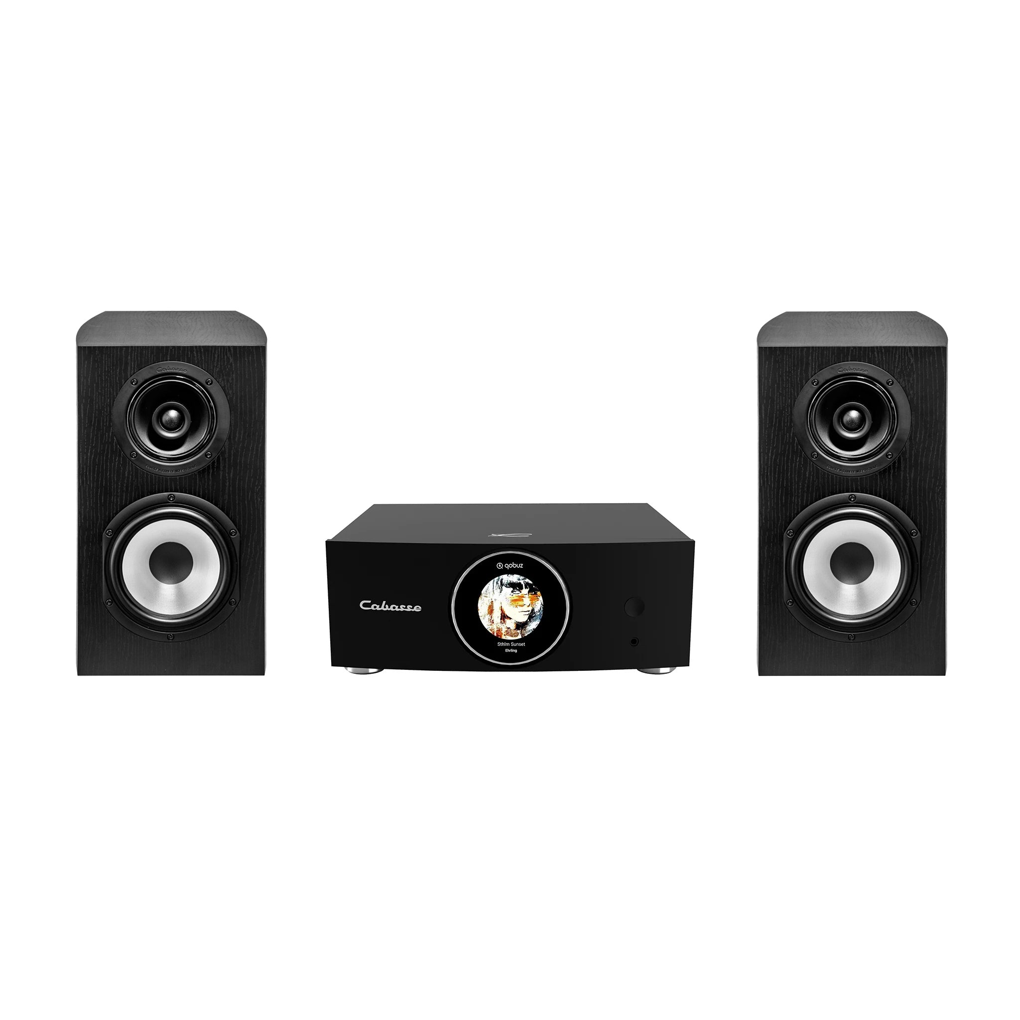 Cabasse ABYSS Wireless Amplifier & Antigua MC170 Bookshelf Speakers - Premium Hi-Fi Audio System for Home Theater & Music Listening