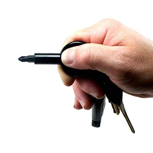 Universal Magnetic Screwdriver Bit Holder with Carabiner Keychain - Multi-Tool with Removable Double-Sided Phillips/Flathead Bits & Bottle Opener - Perfect for DIY, Home Repairs, Camping & Everyday Carry (EDC)