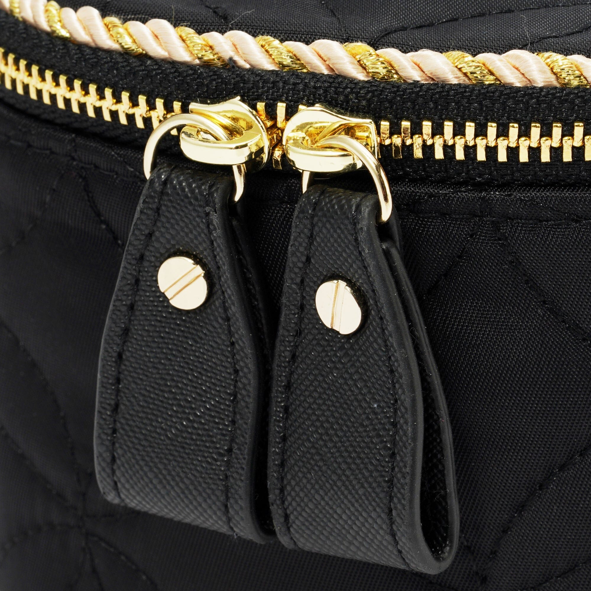 Bell Vanity Pouch Mini Black - Small Cosmetic Bag for Makeup & Travel Essentials | Perfect for Women's Purse, Gym, and Everyday Use