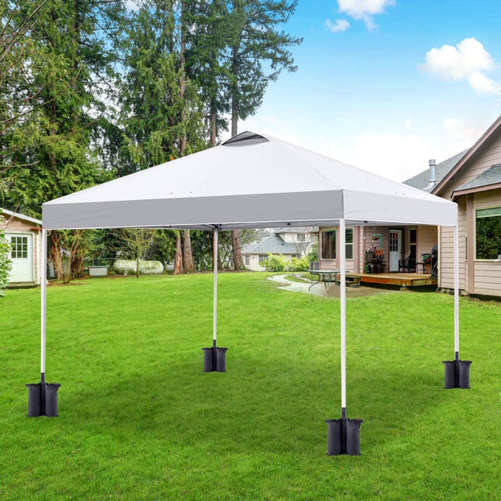 Onnicno 4-Pack Canopy Tent Weights Sand Bags - Heavy Duty Leg Weights for Pop Up Canopies, Outdoor Events & Beach Tents - Perfect for Parties, Camping & Market Stalls