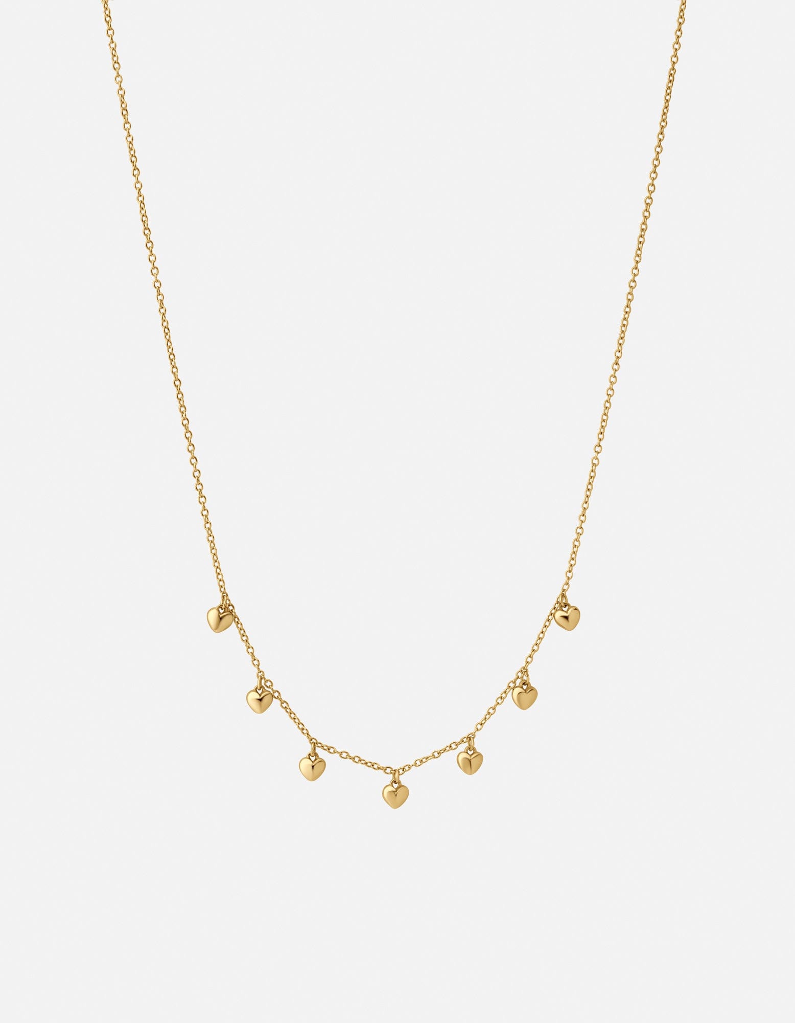 Mini Heart Puff Choker Necklace - 14K Gold Vermeil Layering Chain - Perfect for Valentine's Day, Date Night & Everyday Elegant Jewelry