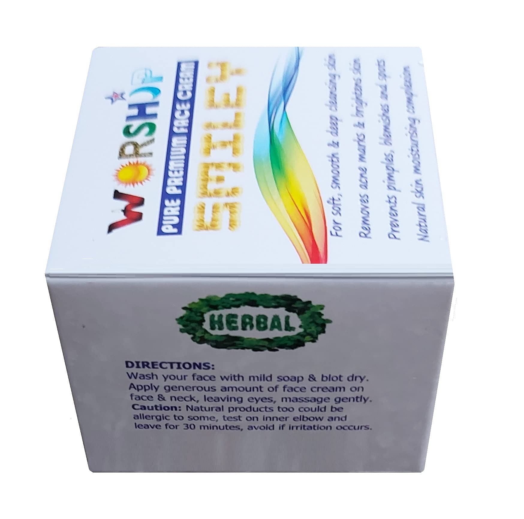 Worship Herbal Face Cream - Natural & Organic Skincare for Women (Pack of 2) | Daily Moisturizer for Dry & Sensitive Skin