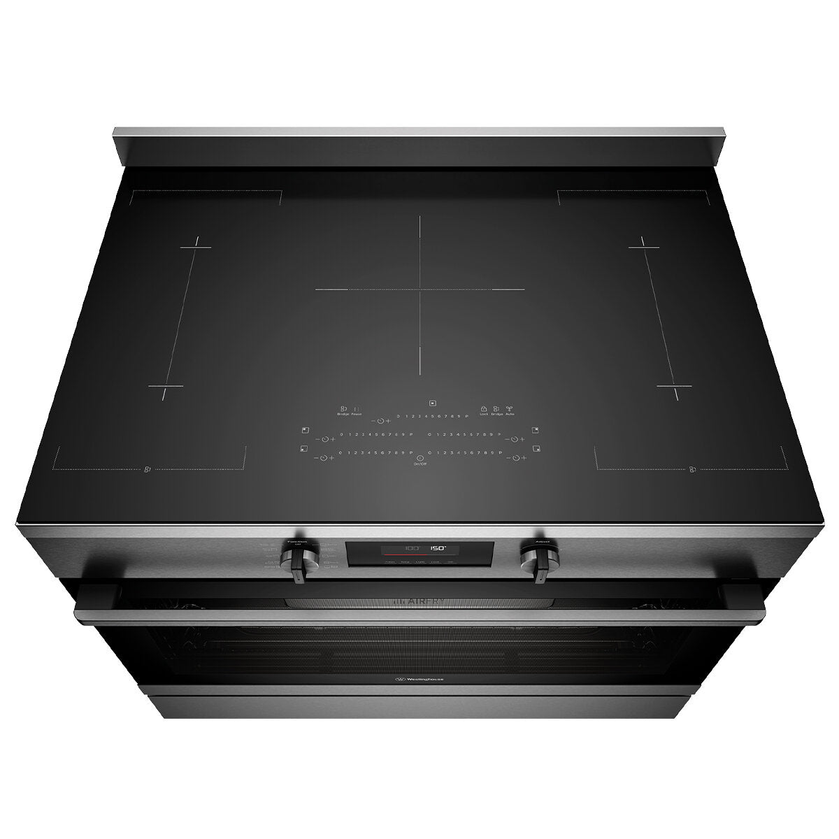 Westinghouse 90cm Electric Freestanding Oven with Induction Cooktop - Dark Stainless Steel WFE9756DD | Professional Kitchen Appliance for Baking, Roasting & Cooking | Perfect for Home Chefs & Modern Kitchens
