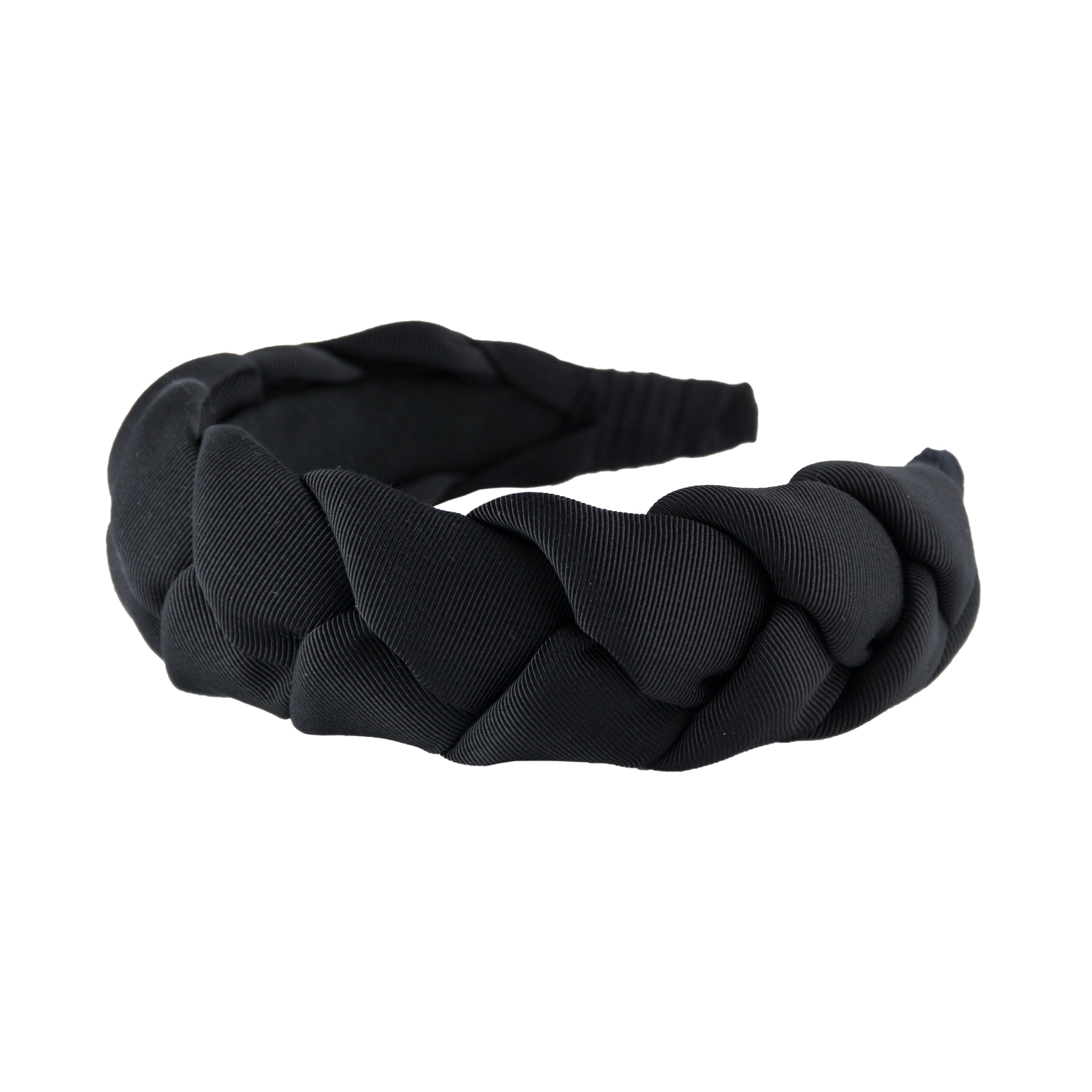 Anna Fashion Braid Grosgrain Headband 1.5 Inch Wide - Elegant Hair Accessory for Women, Girls - Perfect for Weddings, Parties & Everyday Wear
