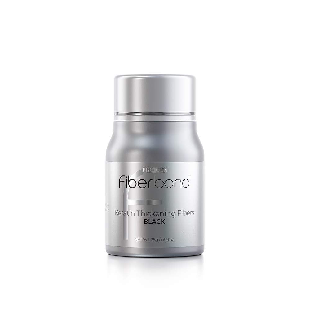 Fiberbond Keratin Thickening Hair Fibers for Thinning Hair - Giant Size, Grey Color - Instant Hair Volume Solution for Men & Women - Perfect for Daily Use, Special Occasions & Confidence Boost