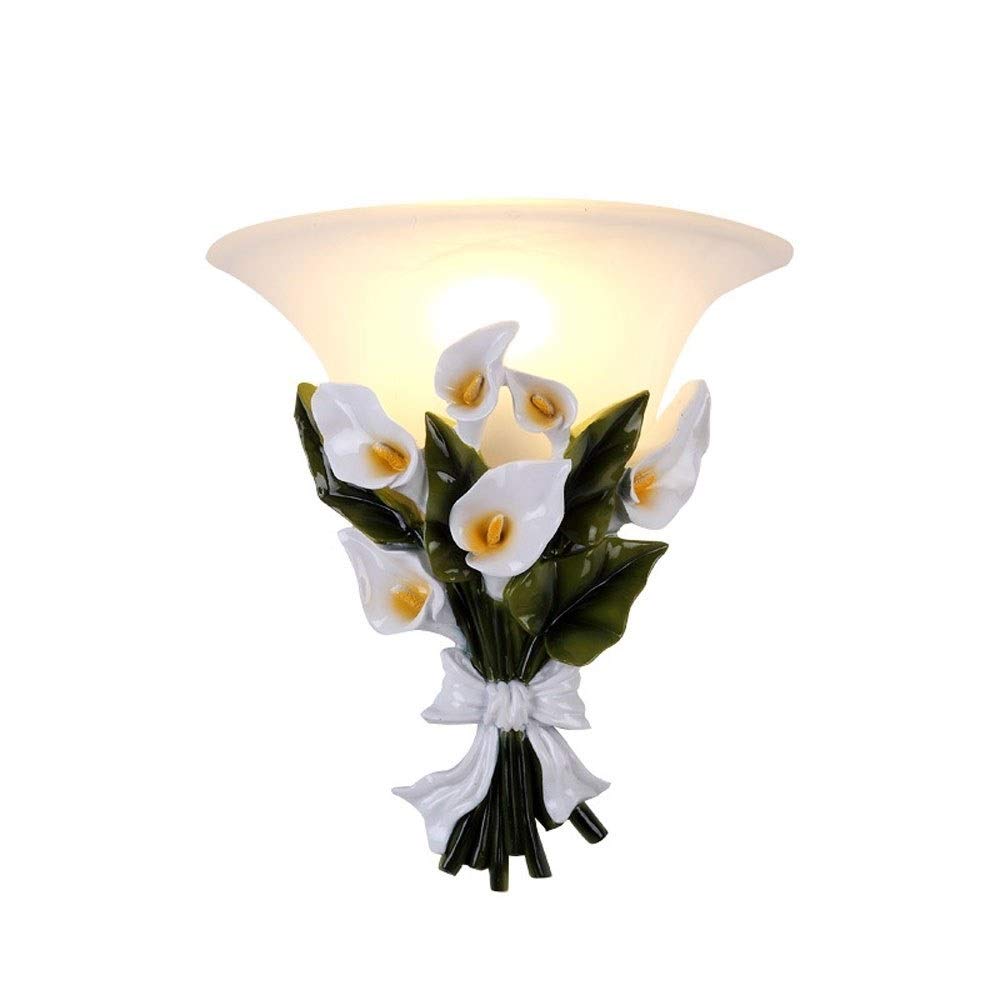 KUXY European Style Wall Lamp - Resin Nordic Creative Lighting for Living Room, Bedroom, Hallway & Staircase - Warm White Background Wall Light for Home, Office & Cinema Decor