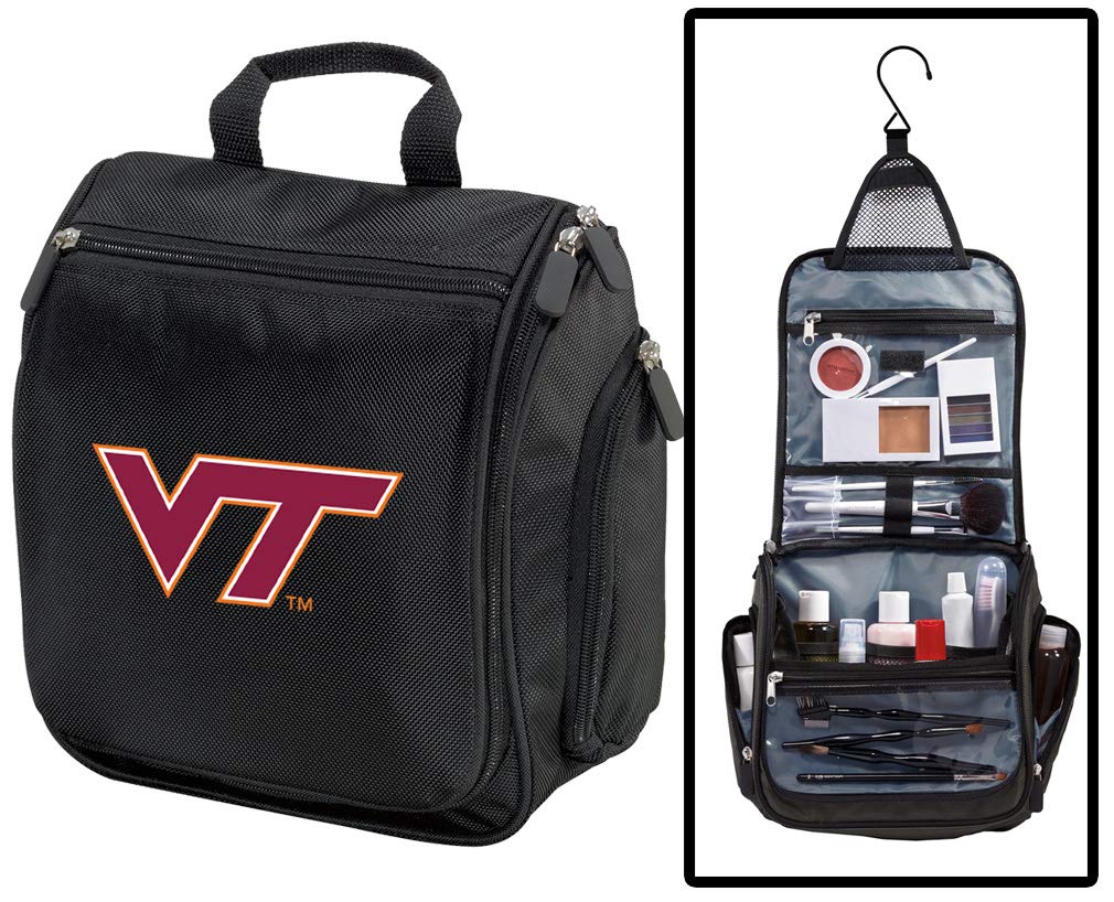 Virginia Tech Hanging Toiletry Bag for Travel - Waterproof Cosmetic Organizer with Multiple Pockets, Perfect for College Dorm, Gym, Camping & Business Trips
