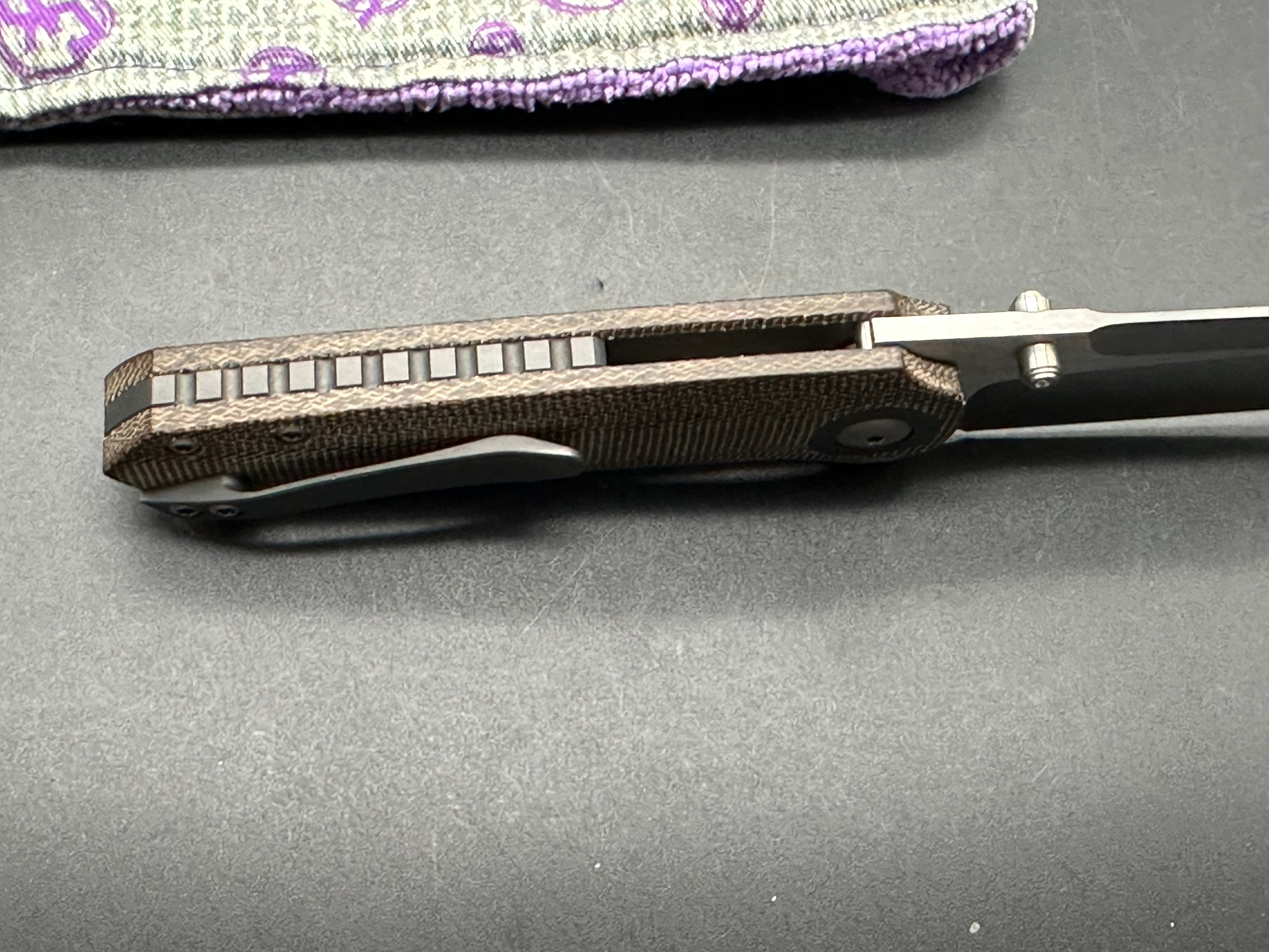 CK Maverick Green Micarta Pocket Knife - High-Quality EDC Folding Knife for Outdoor, Camping, Hiking & Everyday Carry