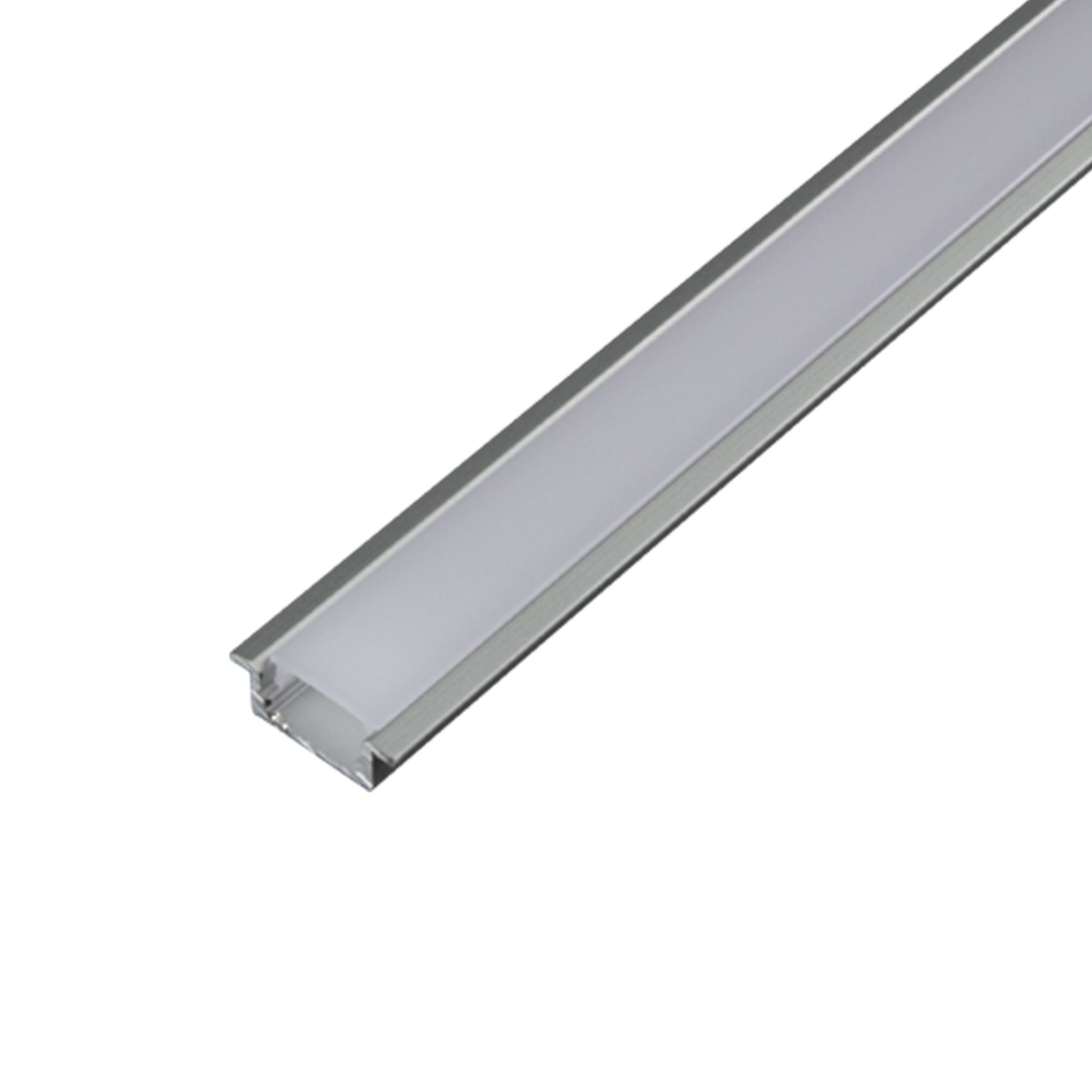4ft Slim Aluminum Mounting Channel - Lightweight & Durable for LED Strip Lights, Signage & Display Mounting - Perfect for Home, Office & Retail Use