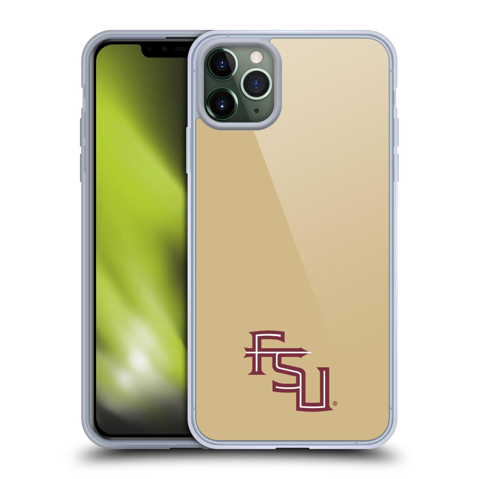 Officially Licensed Florida State University FSU Seminoles Soft Gel Phone Case - Compatible with Apple iPhone 11 Pro Max - Durable Protection for Everyday Use, School & Game Days