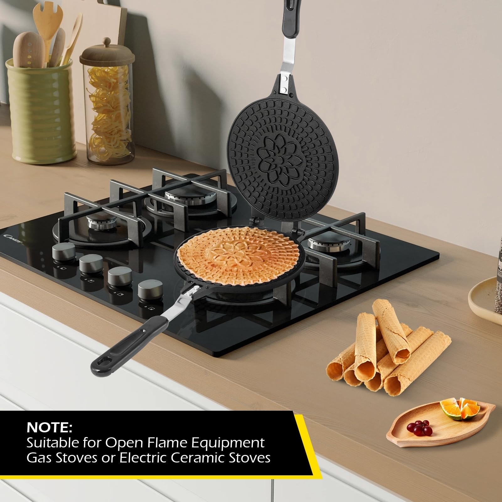 **Dyna-Living Non-Stick Waffle Cone Maker – 6.7 Inch Ice Cream Cone & Bowl Maker for Homemade Desserts – Perfect for DIY Ice Cream, Waffle Bowls, and Egg Rolls at Home**