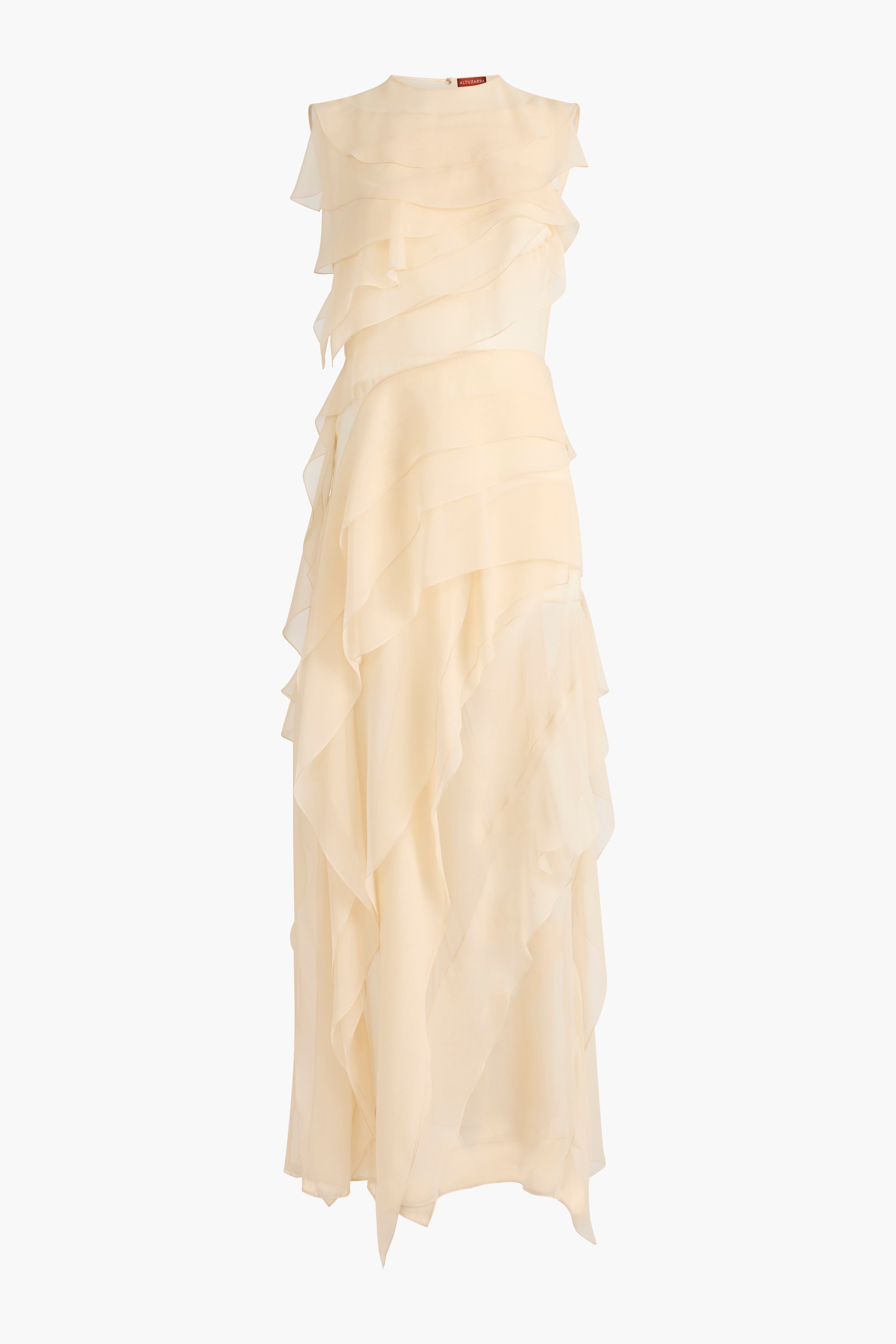 Gigi Dress Tapioca - Stylish Women's Summer Floral Maxi Dress for Beach Vacation, Party & Date Night | Comfortable & Fashionable Outfit