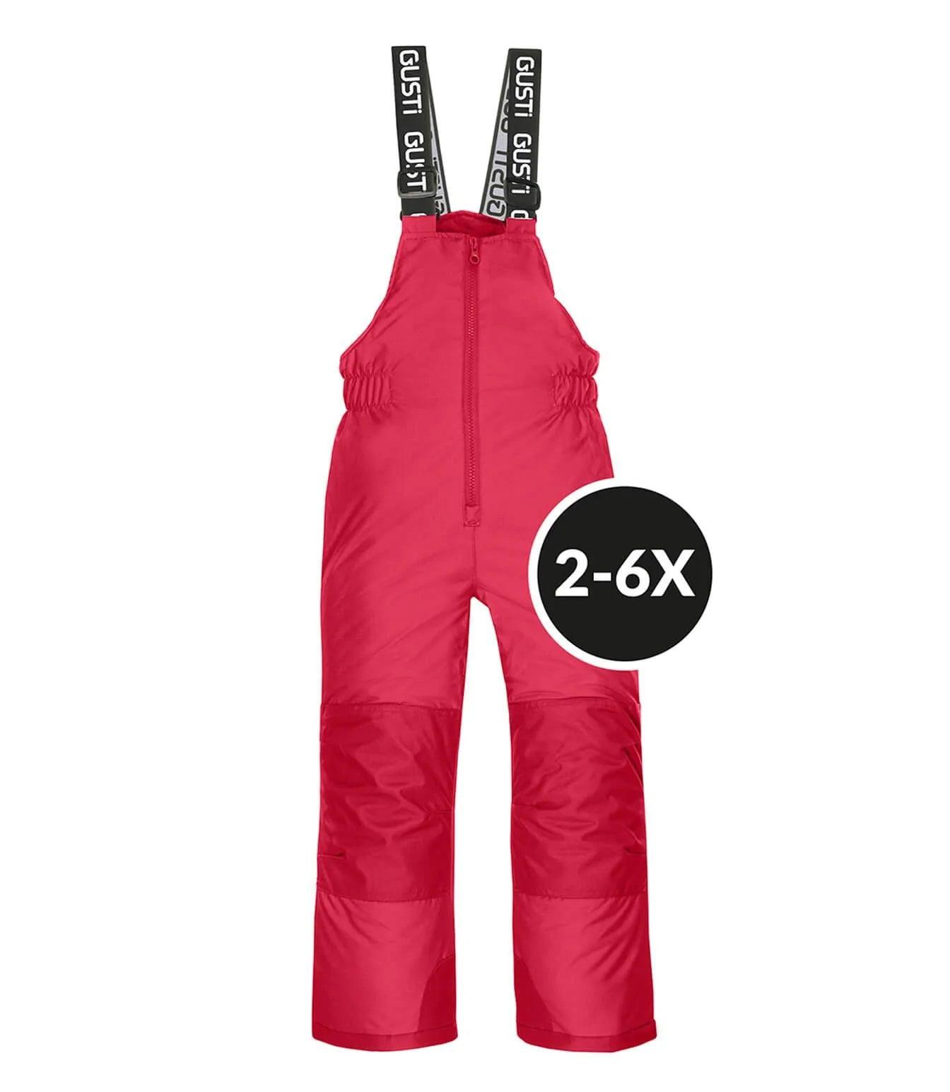 Gusti Keyla Winter Snowsuit for Baby Girls - Warm Waterproof Teaberry Pink Snowsuit for Toddlers 1-3 Years | Perfect for Snow Play, Outdoor Winter Activities & Cold Weather Protection