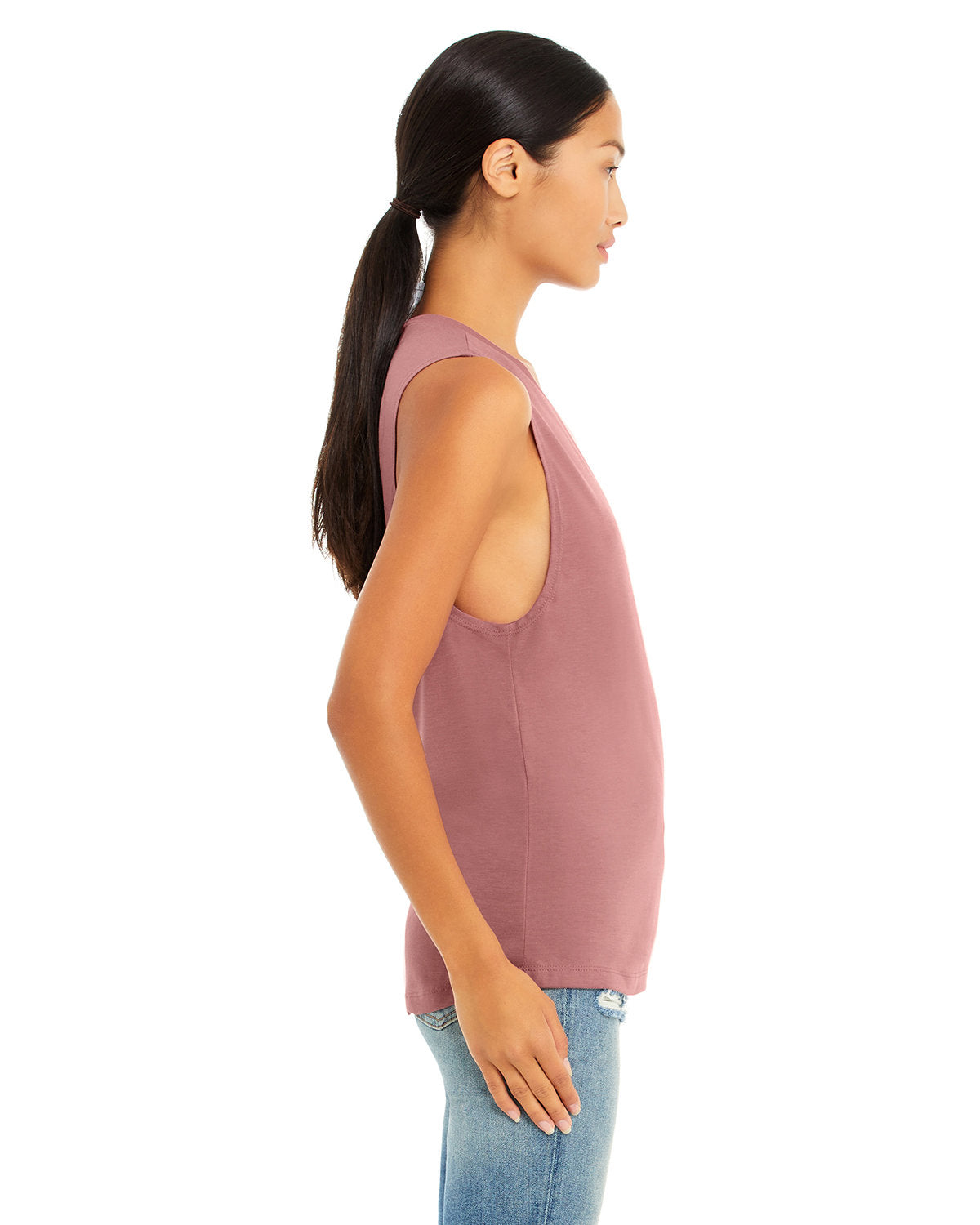Bella + Canvas B8803 Women's Flowy Scoop Neck Muscle Tank Top - Soft & Breathable for Yoga, Gym, and Casual Wear