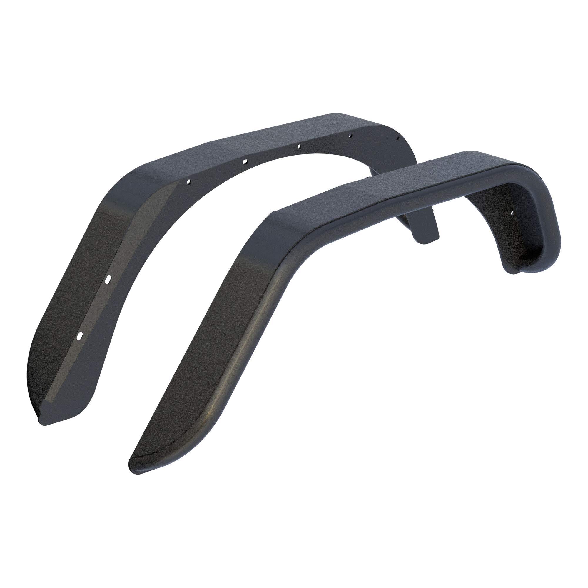 ARIES 2500201 Black Aluminum Rear Fender Flares for Jeep Wrangler JK (2007-2018) - Heavy Duty Off-Road Protection & Stylish Upgrade for Adventure & Daily Driving