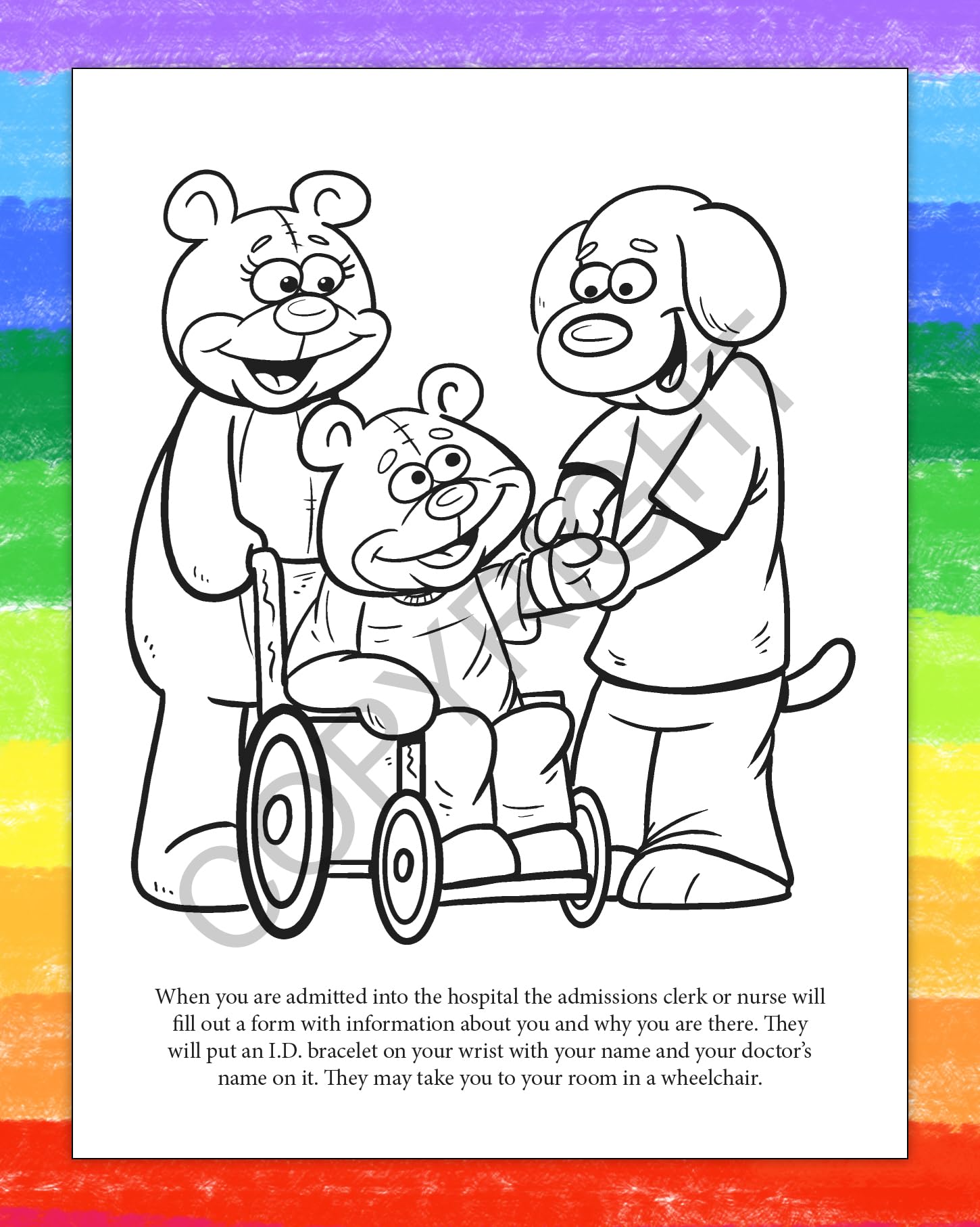 ZOCO Custom Kids Coloring Books - 250 Bulk Pack (No Crayons Included) - Hospital Themed Activities with Coloring Pages, Games & Puzzles - Perfect for Pediatric Wards, Doctor Visits & Sick Day Entertainment