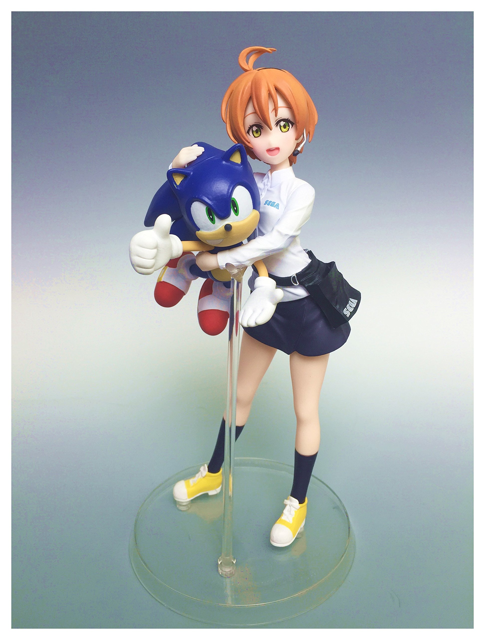 Love Live! X Sega Rin & Sonic Collectible Figures - Rin-chan Anniversary Edition - Perfect for Anime Fans & Game Collectors - Great for Display, Gifts, and Cosplay Events