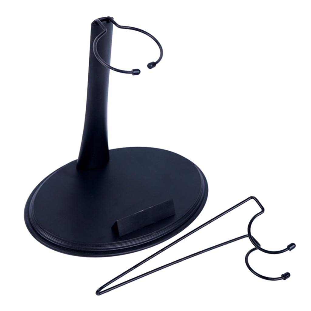 13 PCS 12 Inch Plastic Doll Stands - 1/6 Scale U & Ring Shape Action Figure Display Base for Collectible Figures (Black) - Perfect for Toy Photography, Figure Storage & Collection Showcase