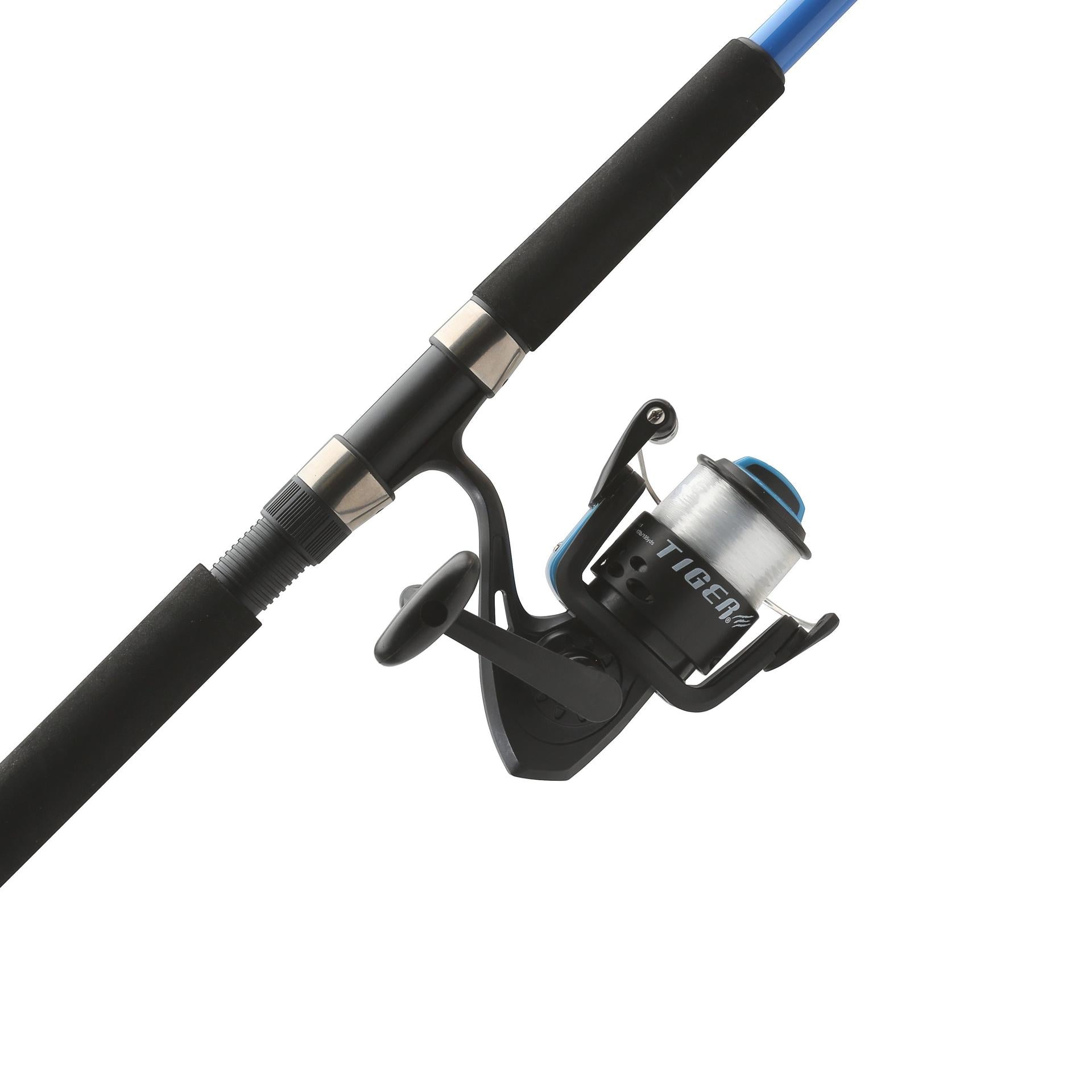 Tiger Spinning Surf Fishing Rod and Reel Combo Kit - Saltwater Surf Casting Gear for Beach & Pier Fishing | Perfect for Beginners & Experienced Anglers