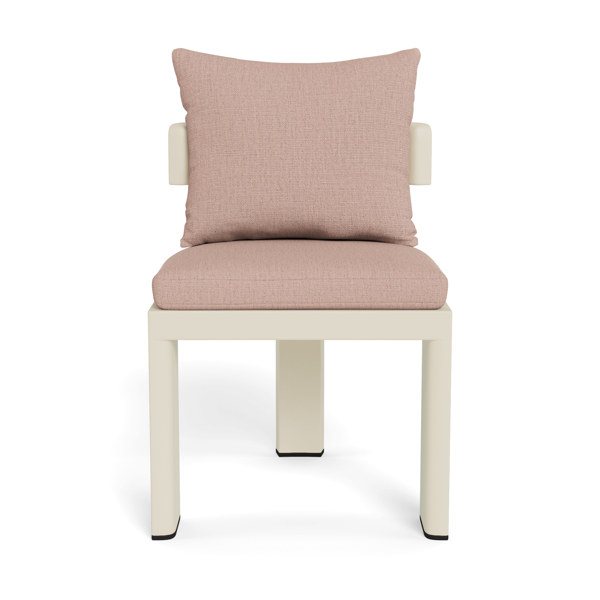 Victoria Aluminum Armless Dining Chair - Modern Outdoor/Indoor Dining Chair for Patio, Restaurant, and Kitchen - Lightweight & Durable Metal Chair