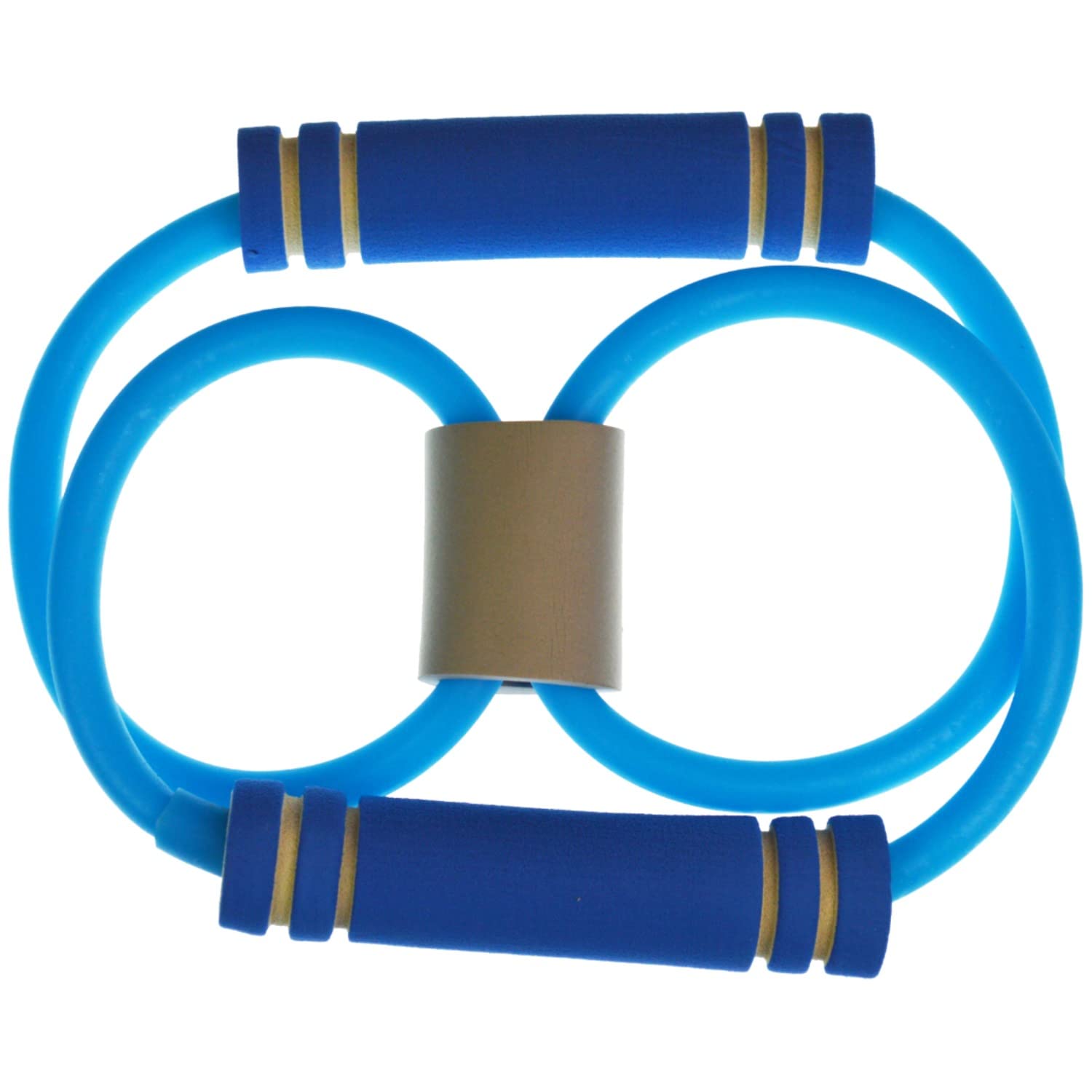 Resistance Yoga Band with Handles - Blue for Fitness & Boxing Workouts