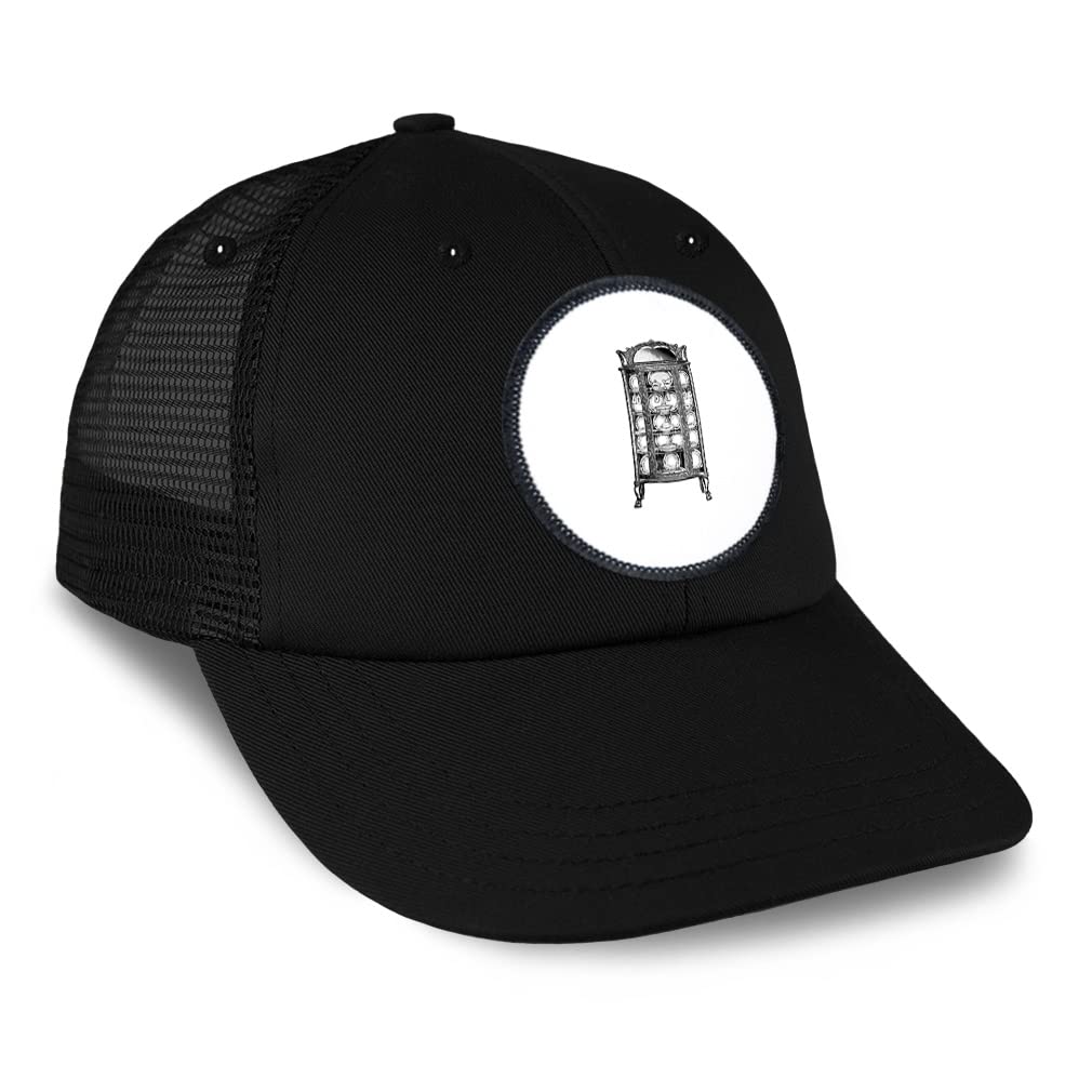 Vintage Patch Trucker Baseball Cap for Men & Women - Adjustable Dad Hat with China Closet B Design - Perfect for Casual Wear, Outdoor Activities & Fashion Statement