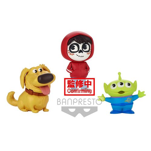 Banpresto Pixar Fest Figure Collection - Dug, Miguel & Alien - Disney Collectible Figures for Fans - Perfect for Display, Gifts & Home Decor