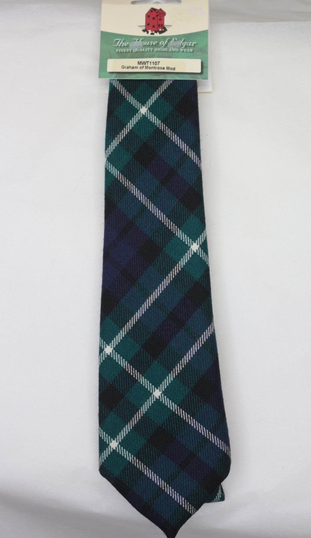 Graham of Montrose Modern Tartan Tie - Premium Scottish Wool Necktie for Men | Perfect for Weddings, Business & Formal Events