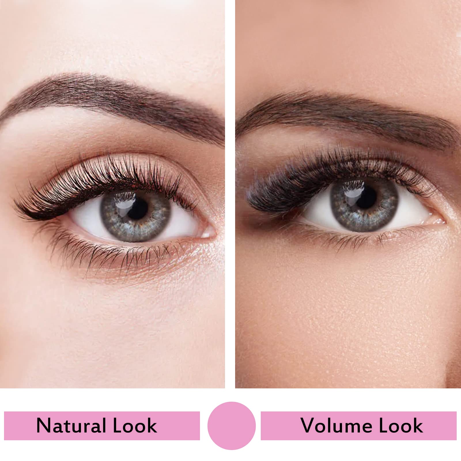 72 Pcs Cluster Lashes - DIY Individual Eyelash Extensions, Super Thin Band, Reusable & Comfortable (Natural, D-14mm) for Everyday Glam & Special Occasions
