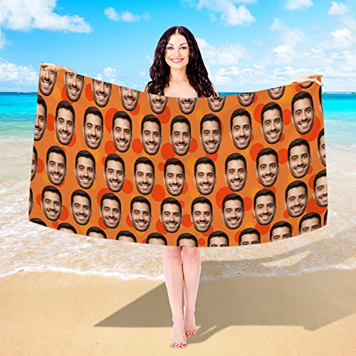 A-face Beach Towel