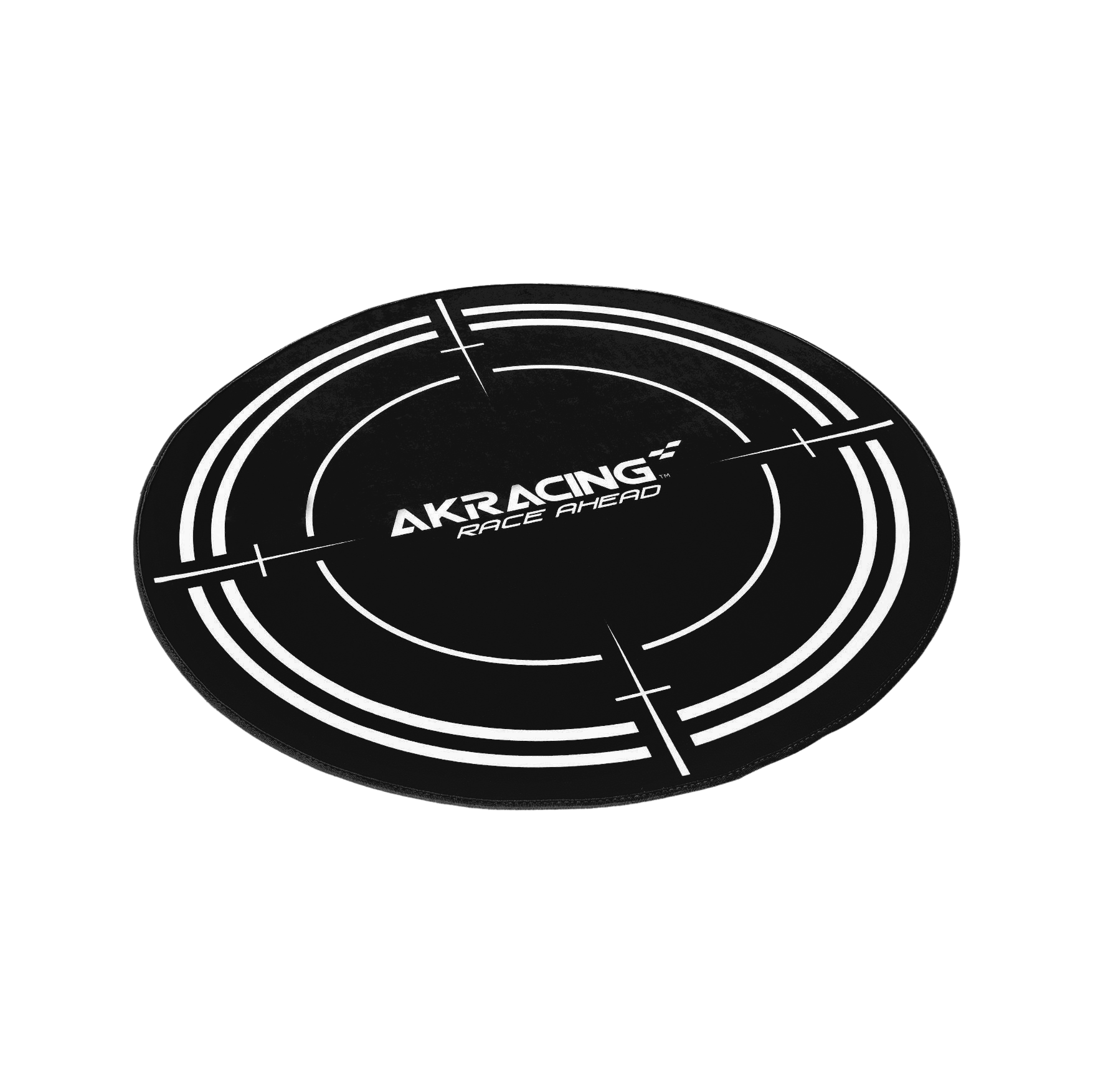 AK Racing Circular Chair Floor Mat - Heavy Duty Non-Slip Office Chair Mat for Hardwood Floors & Carpets, Black - Perfect for Gaming Chairs, Home Office & Workspace Protection