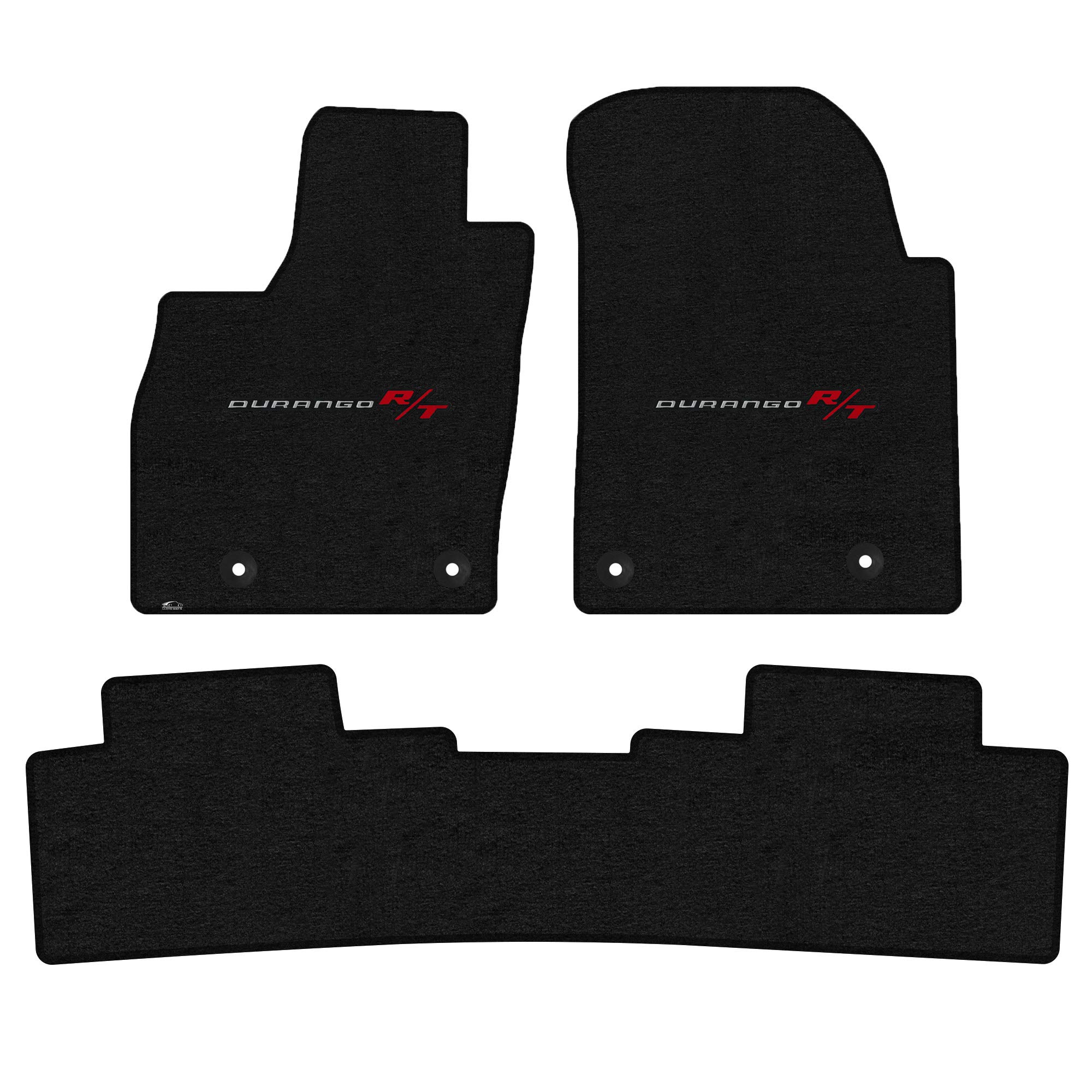 Premium Custom-Fit Carpeted Floor Mats for Dodge Durango 2016-2023 | Luxury Car Floor Liners (3-Piece Set, Charcoal) - Perfect for All-Weather Protection & Enhanced Interior Style