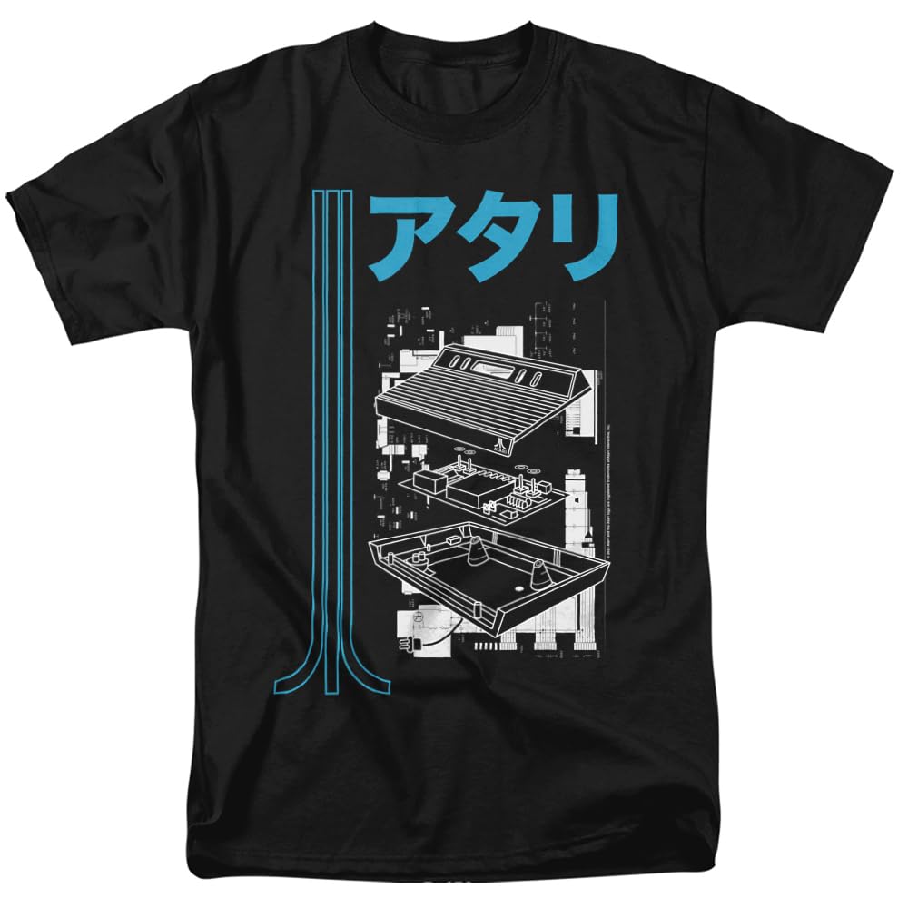 Vintage Atari Schematic Design Unisex T-Shirt for Men & Women - Retro Gaming Tee for Casual Wear & Gamer Gifts
