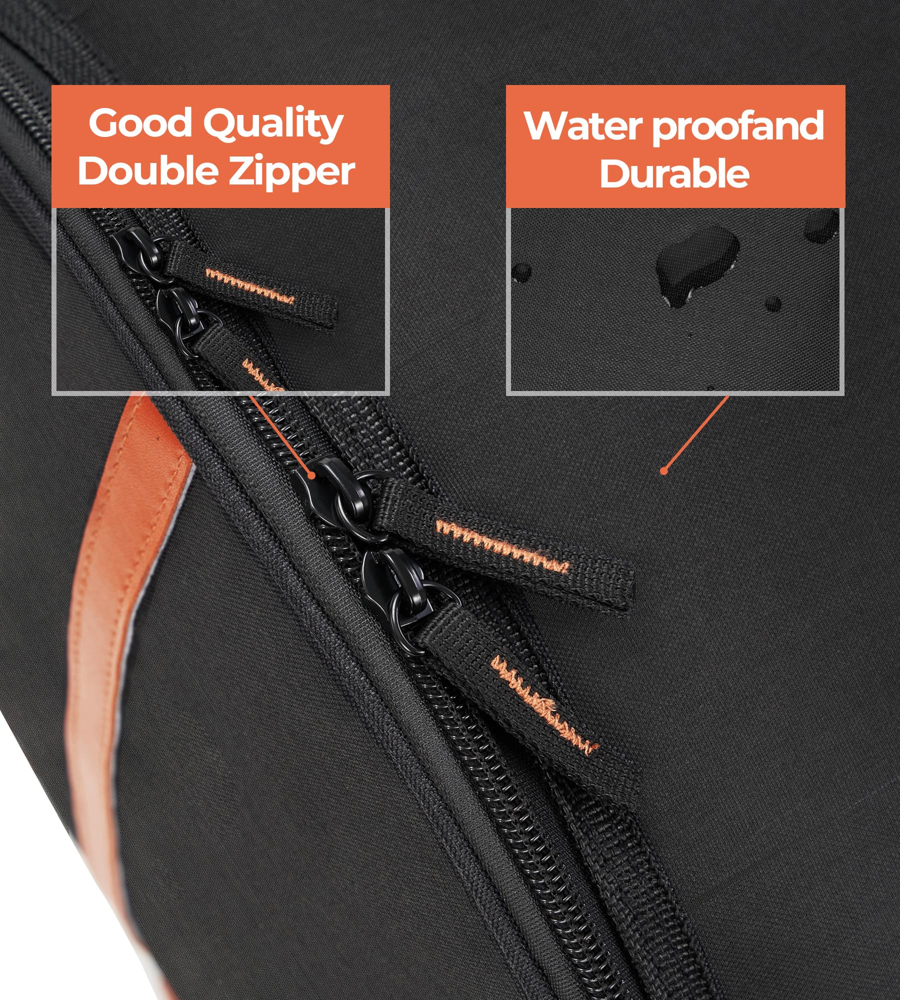 Vangoa 5-Piece Drum Bag Set with Thick Padding - Protective Drum Cases for 12