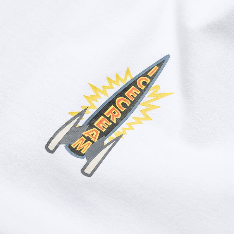 Rocket Boy Ice Cream Graphic T-Shirt for Men - Soft Cotton White Tee - Casual Streetwear & Summer Outfit Essential