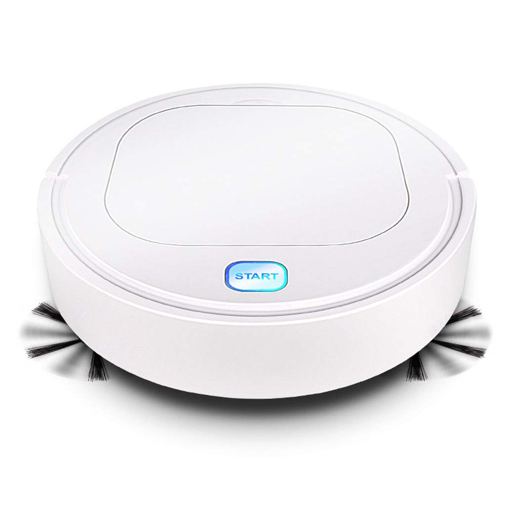 Smart Robot Vacuum Cleaner with USB Charging - Automatic Sweeping & Mopping Machine for Home Cleaning, Perfect Housewarming Gift (White) | Ideal for Hardwood Floors, Carpets & Pet Hair Removal