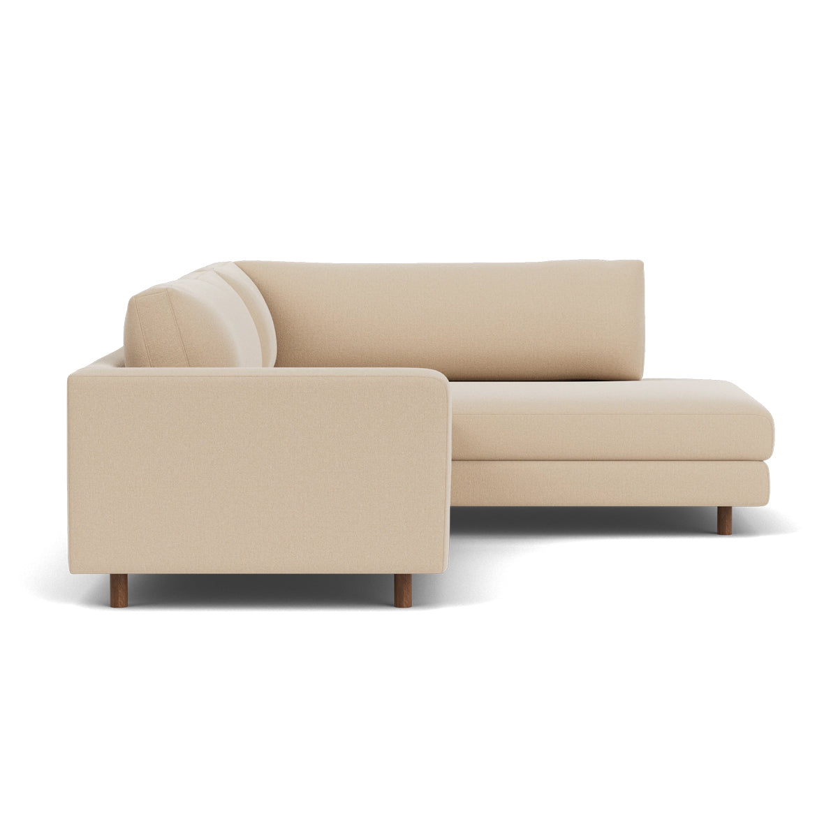 Douglas Fabric Right Corner Sofa - Modern L-Shaped Sectional Couch for Living Room, Small Spaces & Apartments | Comfortable Upholstered Furniture for Family Gatherings & Movie Nights
