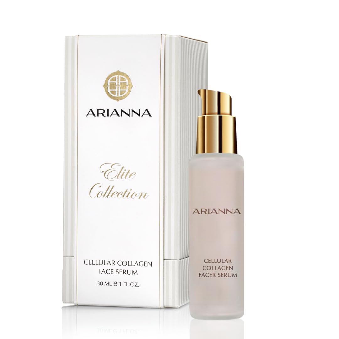 **ARIANNA-SKINCARE Cellular Collagen Face Serum – Natural Hydrating Anti-Aging Serum with Vitamin E to Reduce Wrinkles & Fine Lines | Best for Dry, Sensitive & Mature Skin – Day & Night Use**