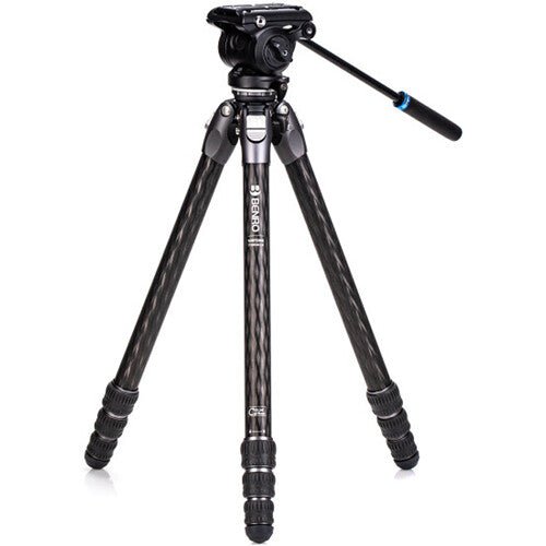 Benro Tortoise Carbon Fiber 3 Series Tripod with S4Pro Video Head - Lightweight Professional Tripod for DSLR Cameras, Video Shooting & Outdoor Photography