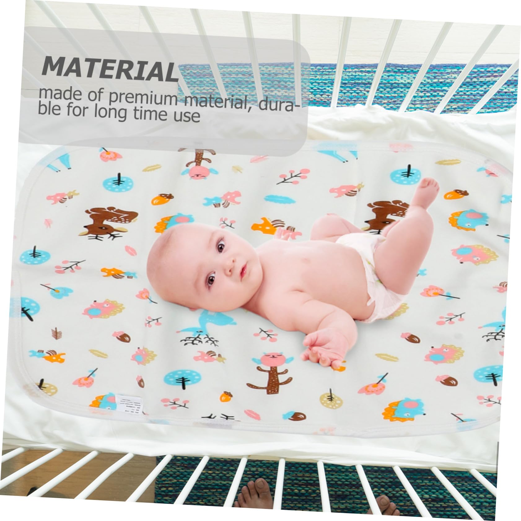 **iBasenice 12 Pcs Waterproof Pee Mattress Pad - Washable Bed Mat for Baby Changing, Incontinence & Pet Protection - Ideal for Toddlers, Elderly Care & Travel**