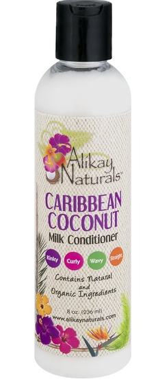 Alikay Caribbean Coconut Milk Conditioner 8 oz - Hydrating & Nourishing Hair Treatment for Dry, Damaged Hair - Perfect for Daily Use & Salon-Quality Results at Home