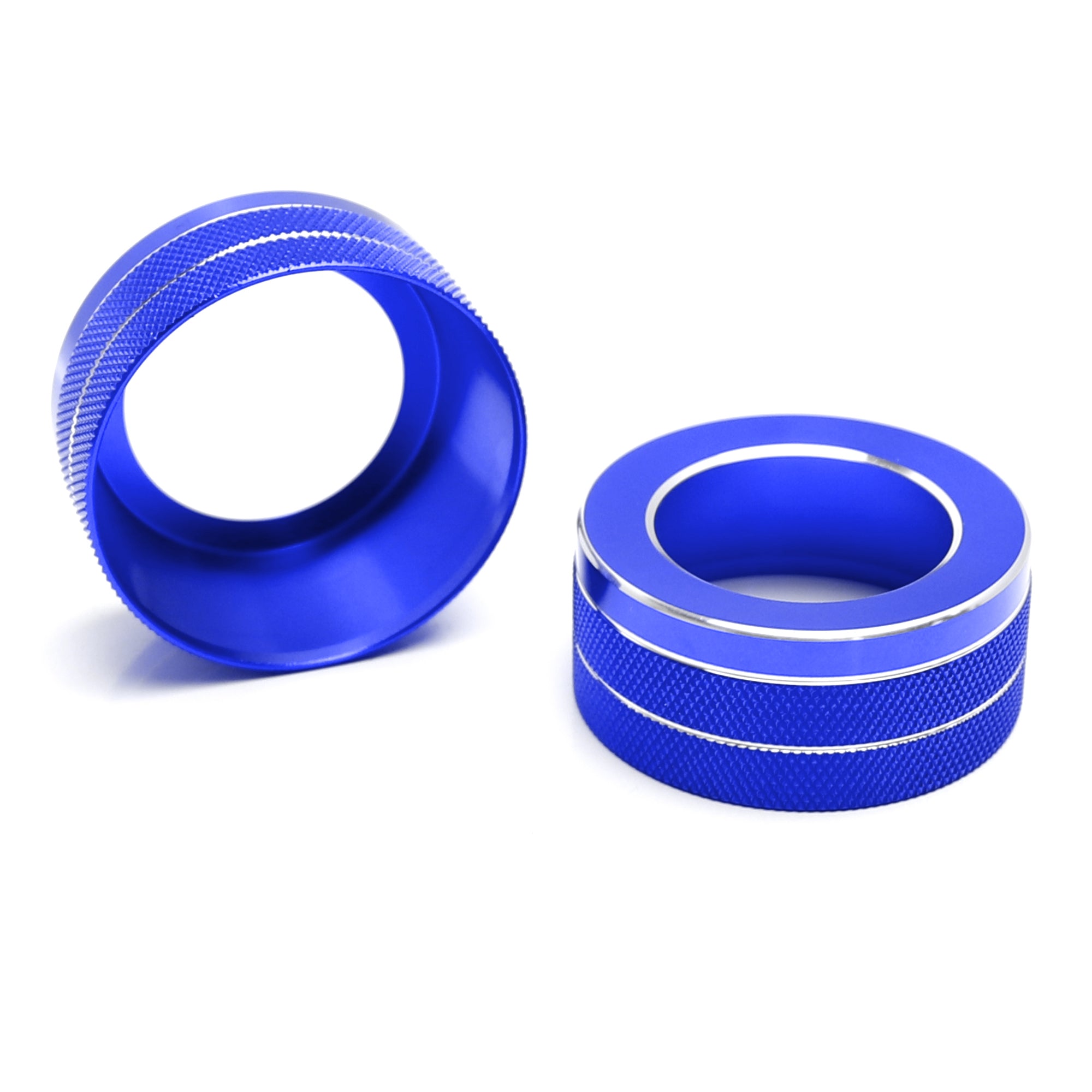2 Pack Blue Aluminum AC Vent Knob Covers for 2019-2023 Toyota RAV4 - Upgrade Your Interior with Durable Climate Control Decor (Perfect for Customization & Car Accessories Enthusiasts)