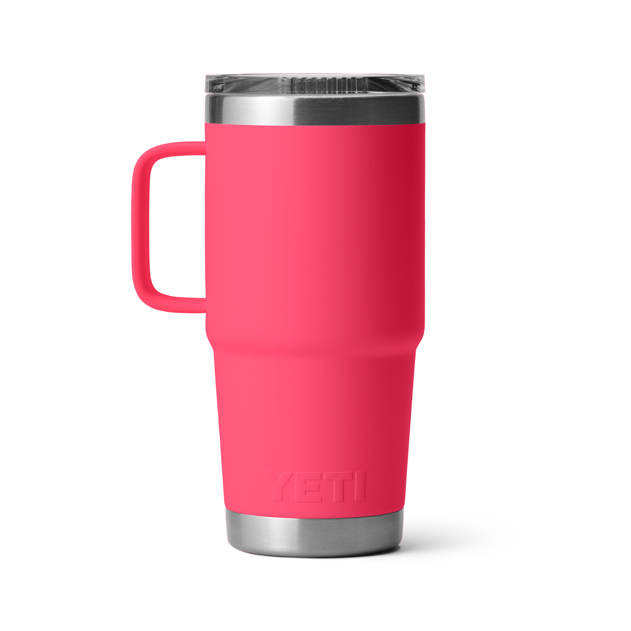 **20 oz Rambler Travel Mug - Insulated Stainless Steel Vacuum Flask, Bimini Pink - Perfect for Coffee, Tea & Hot/Cold Drinks On-The-Go**