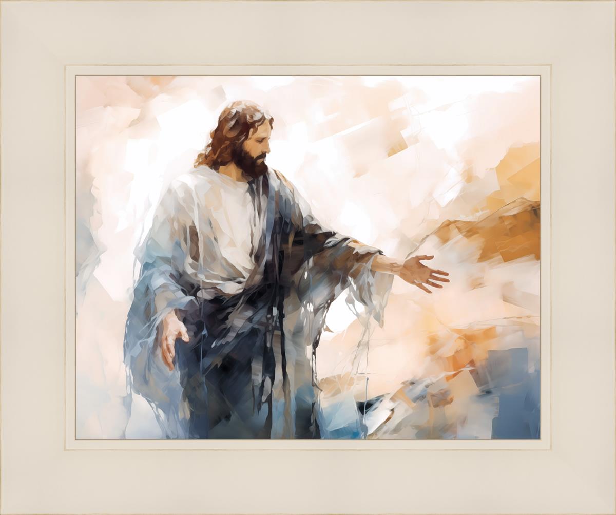 Come Unto Me By Gabriel Heaton - Inspirational Christian Wall Art for Home & Church Decor | Perfect for Living Room, Bedroom & Office