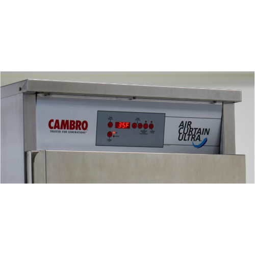 Cambro ACU1826R000 Commercial Air Curtain Ultra Refrigerator - 1 Section with Full Right Door Swing - Ideal for Restaurants, Cafes & Food Service Businesses