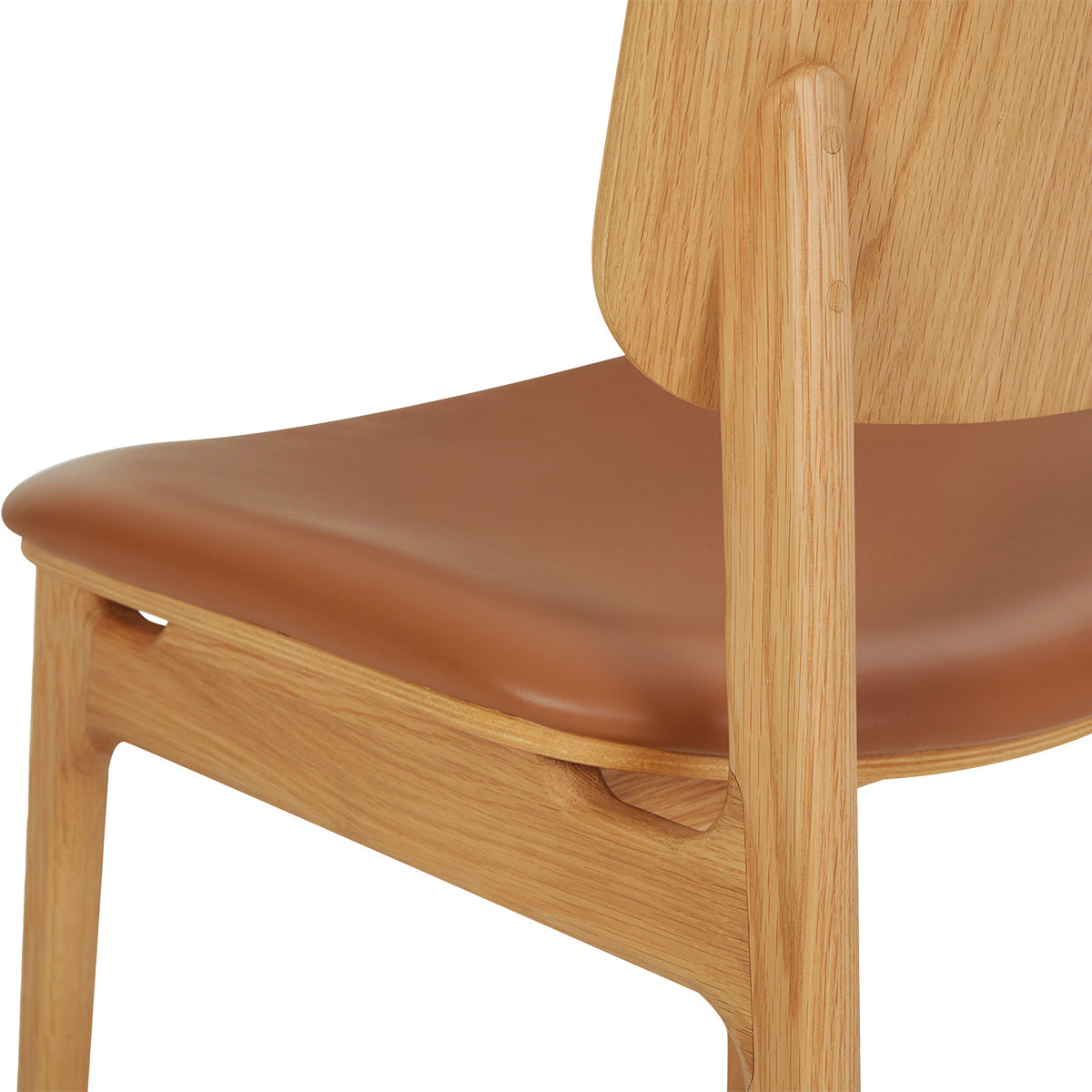 Premium Rattan & Leather Dining Chair - Modern Boho Style for Kitchen, Dining Room, or Patio - Comfortable & Durable Seating Solution