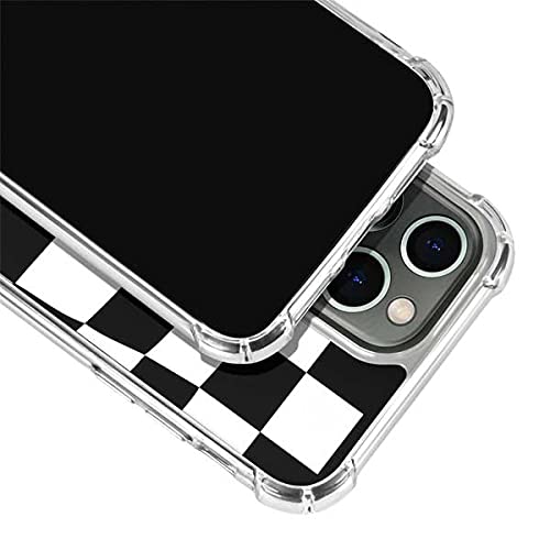 Skinit Clear Protective Phone Case for iPhone 13 Pro Max - Black & White Checkerboard Design | Scratch-Resistant Cover | Perfect for Everyday Use, Travel & Work